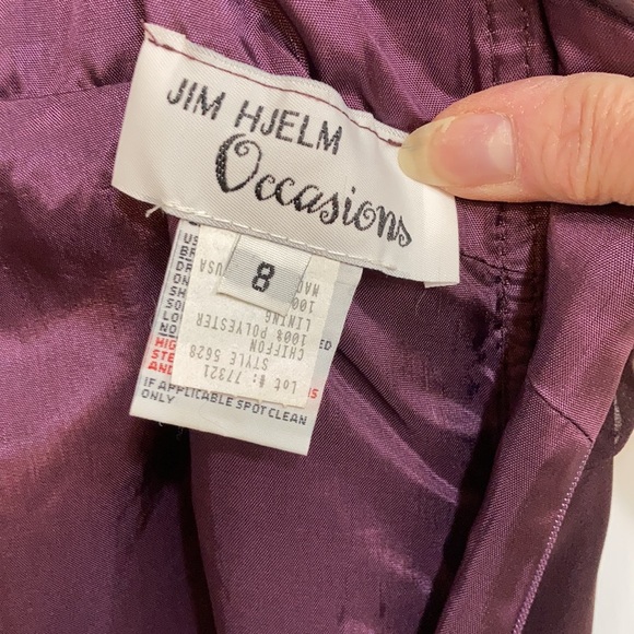 Dark Plum Formal Maxi Dress - Picture 4 of 9